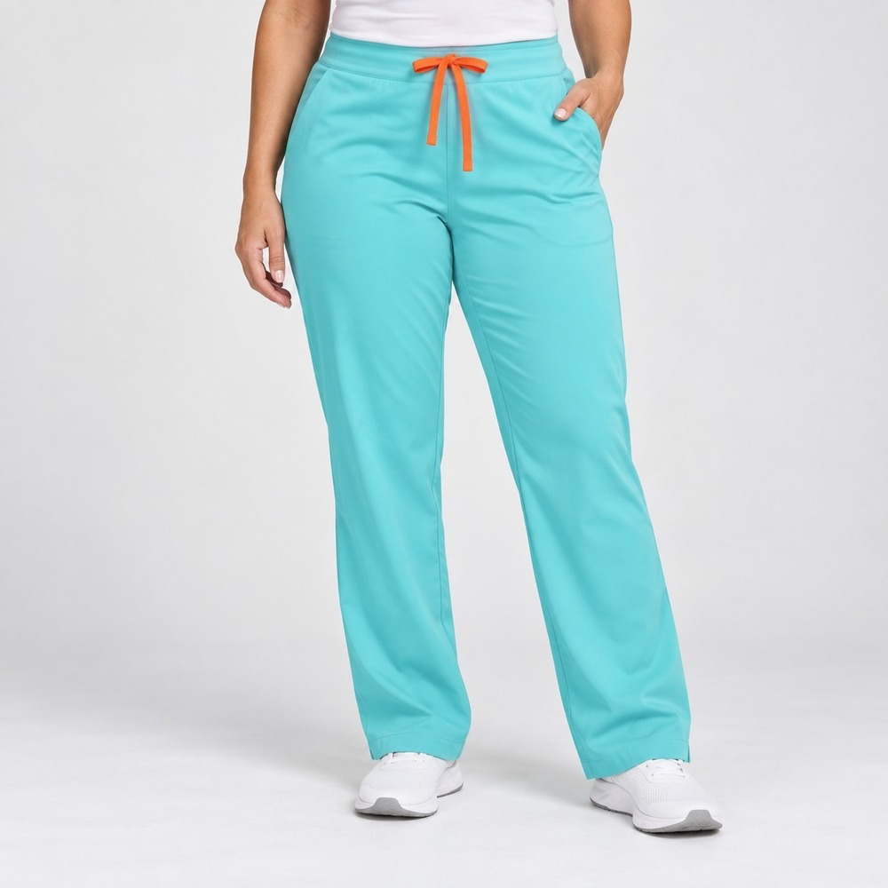 Figs Livingston Basic Scrub Pants Jade Green Women Large/Tall LT Medical Wear
